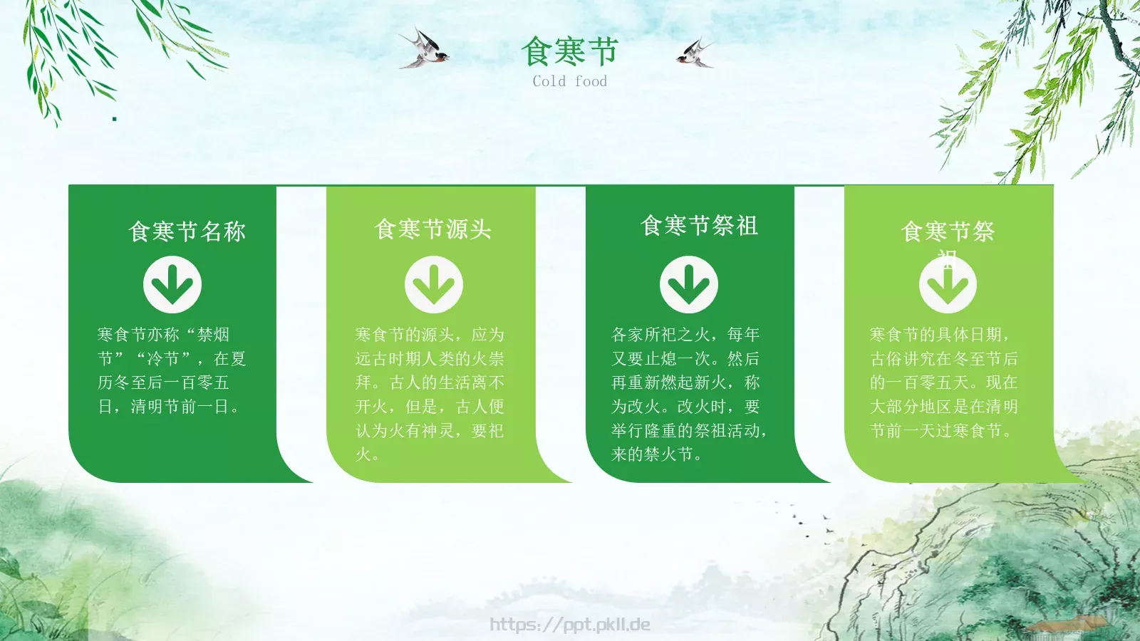 清明节51成品PPT模板 第 7 页预览图