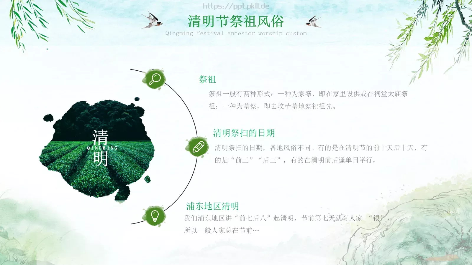 清明节51成品PPT模板 第 10 页预览图