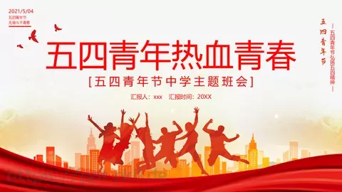 主题班会汇报时间PPT模板 缩略图