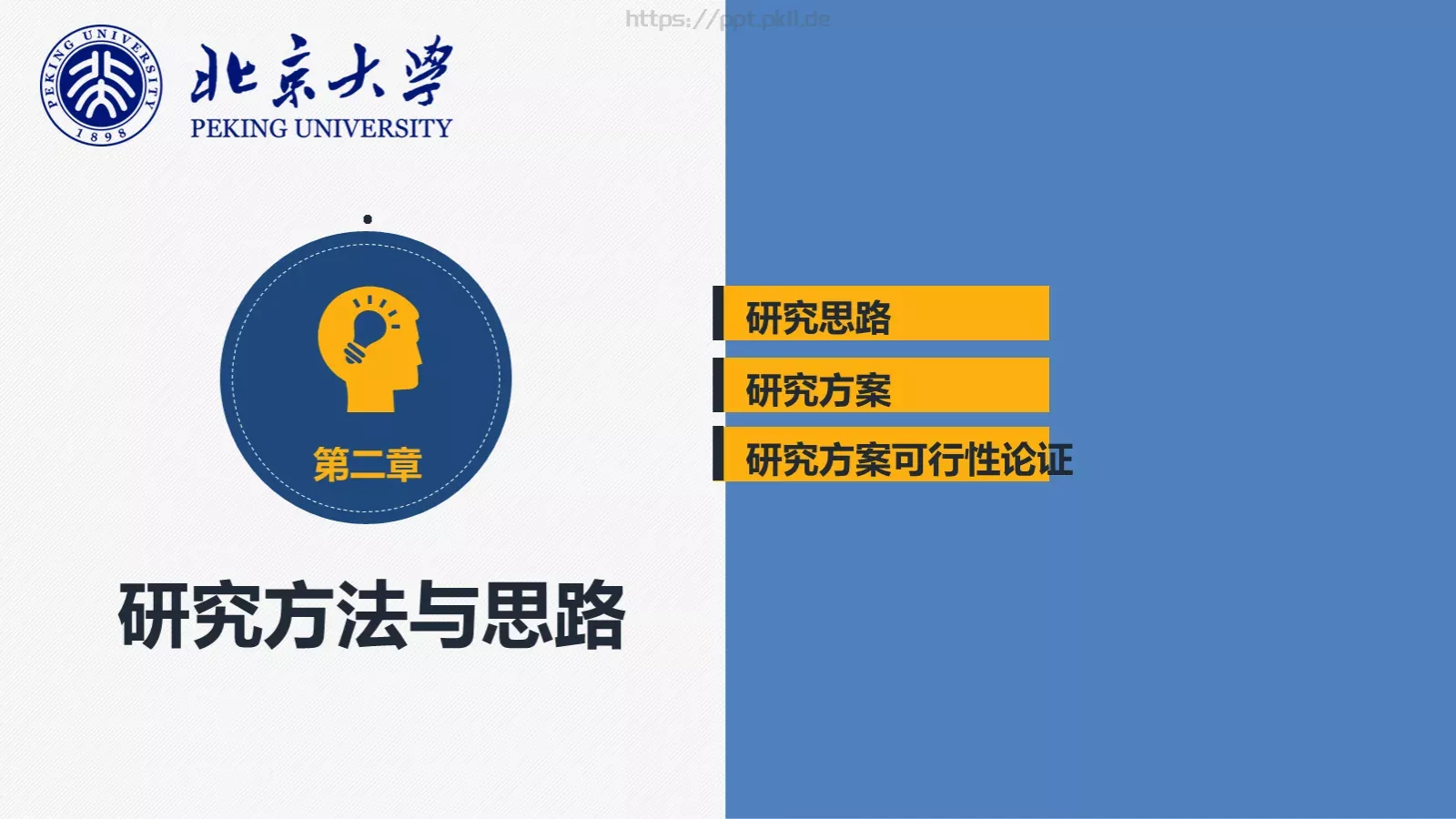 毕业论文答辩PPT模板 第 6 页预览图