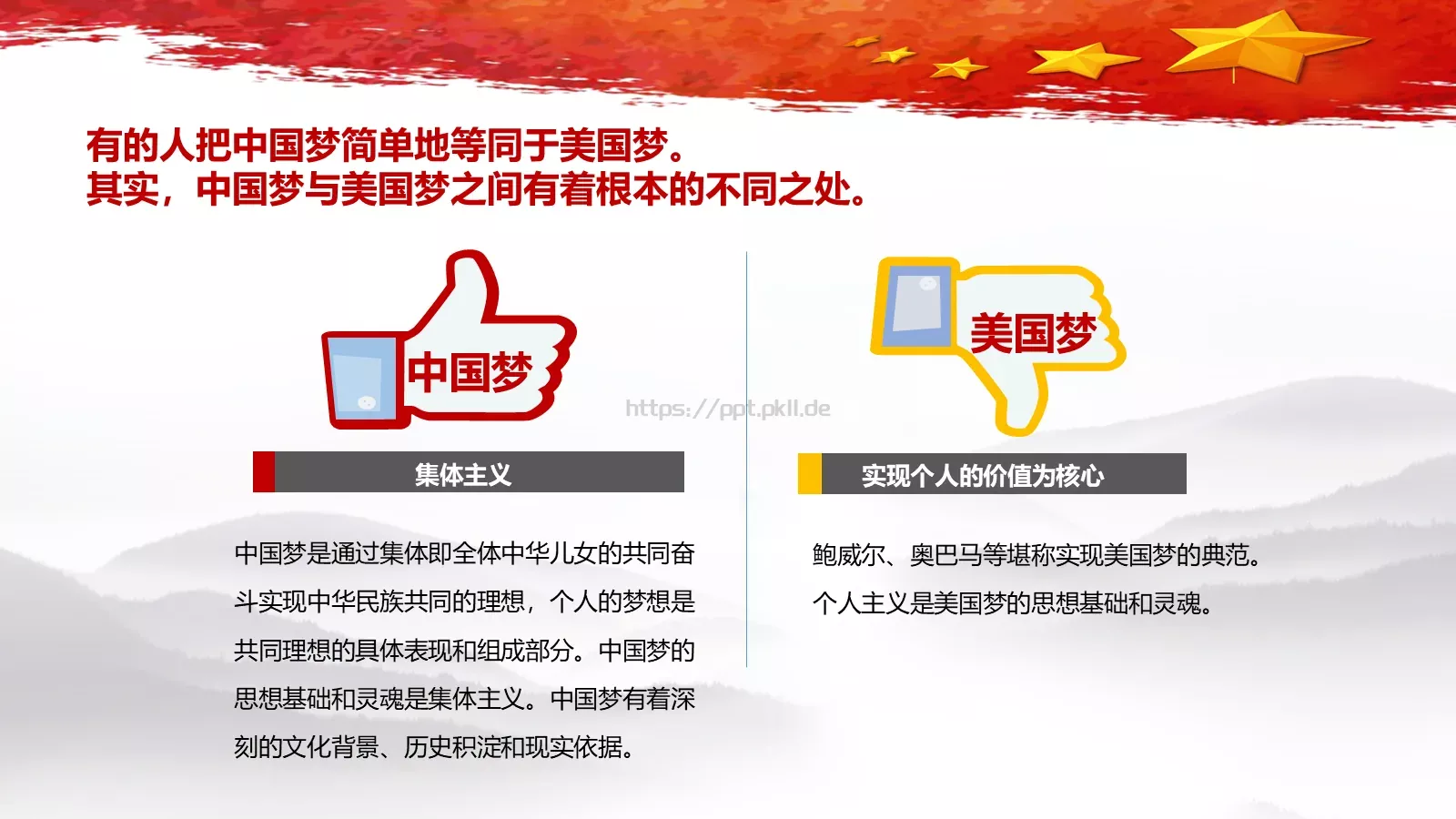 党课学习材料：中国梦深刻含义PPT模板 第 18 页预览图