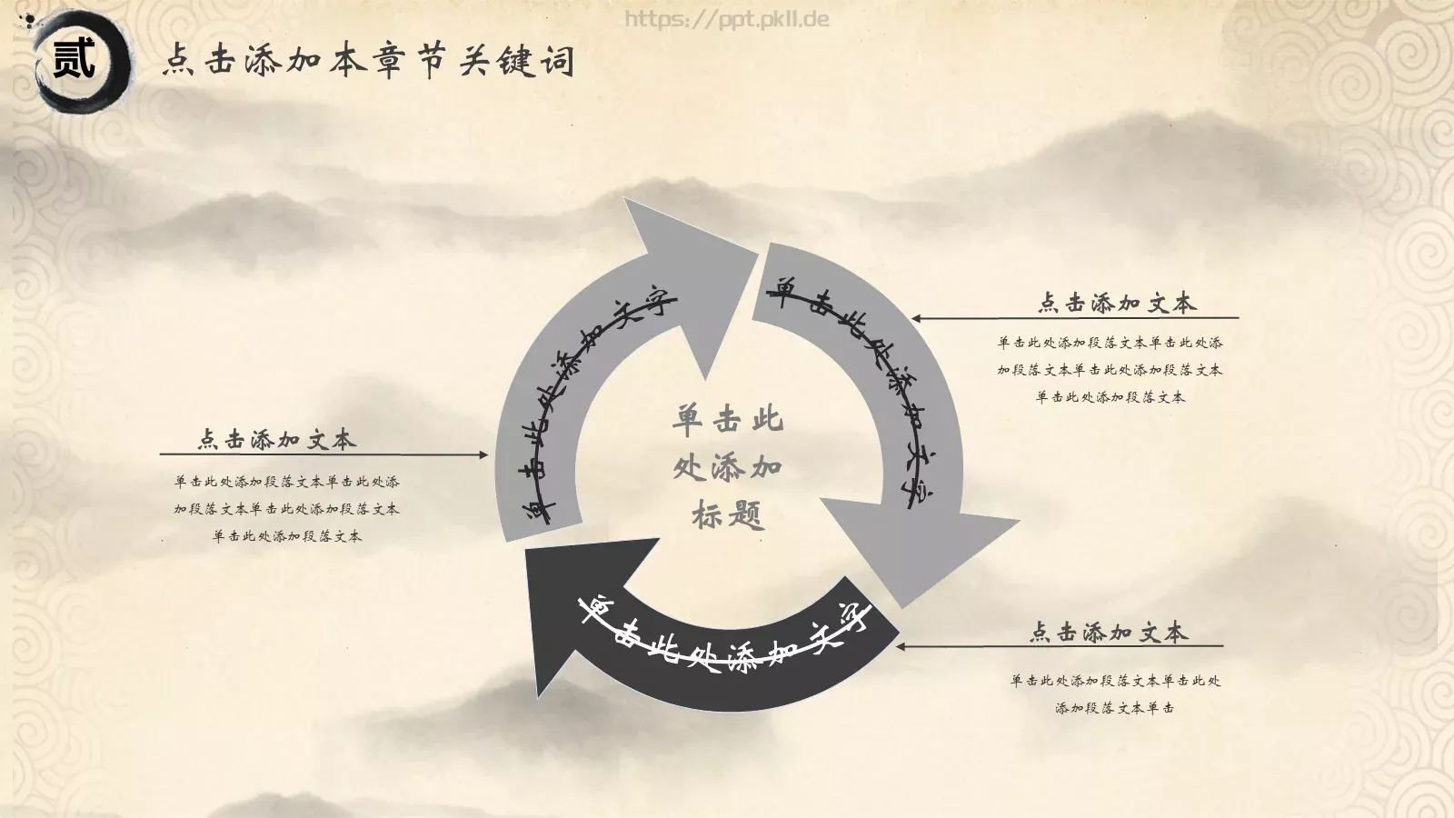 中国国学传统文化PPT模板 第 12 页预览图