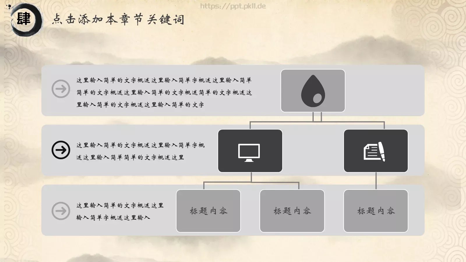 中国国学传统文化PPT模板 第 22 页预览图