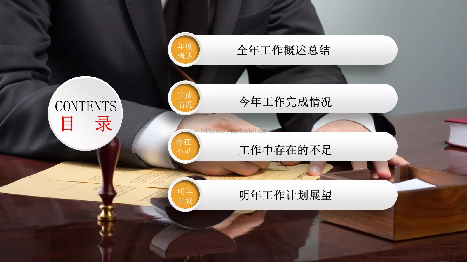 工作汇报PPT模板 第 3 页缩略图