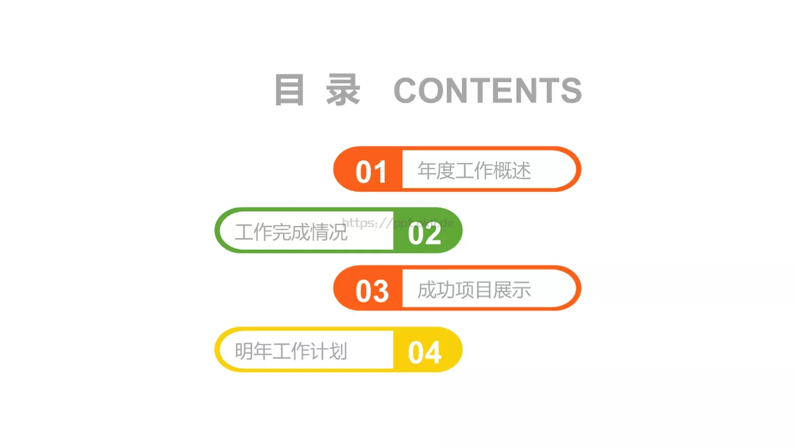 工作汇报PPT模板 第 2 页缩略图
