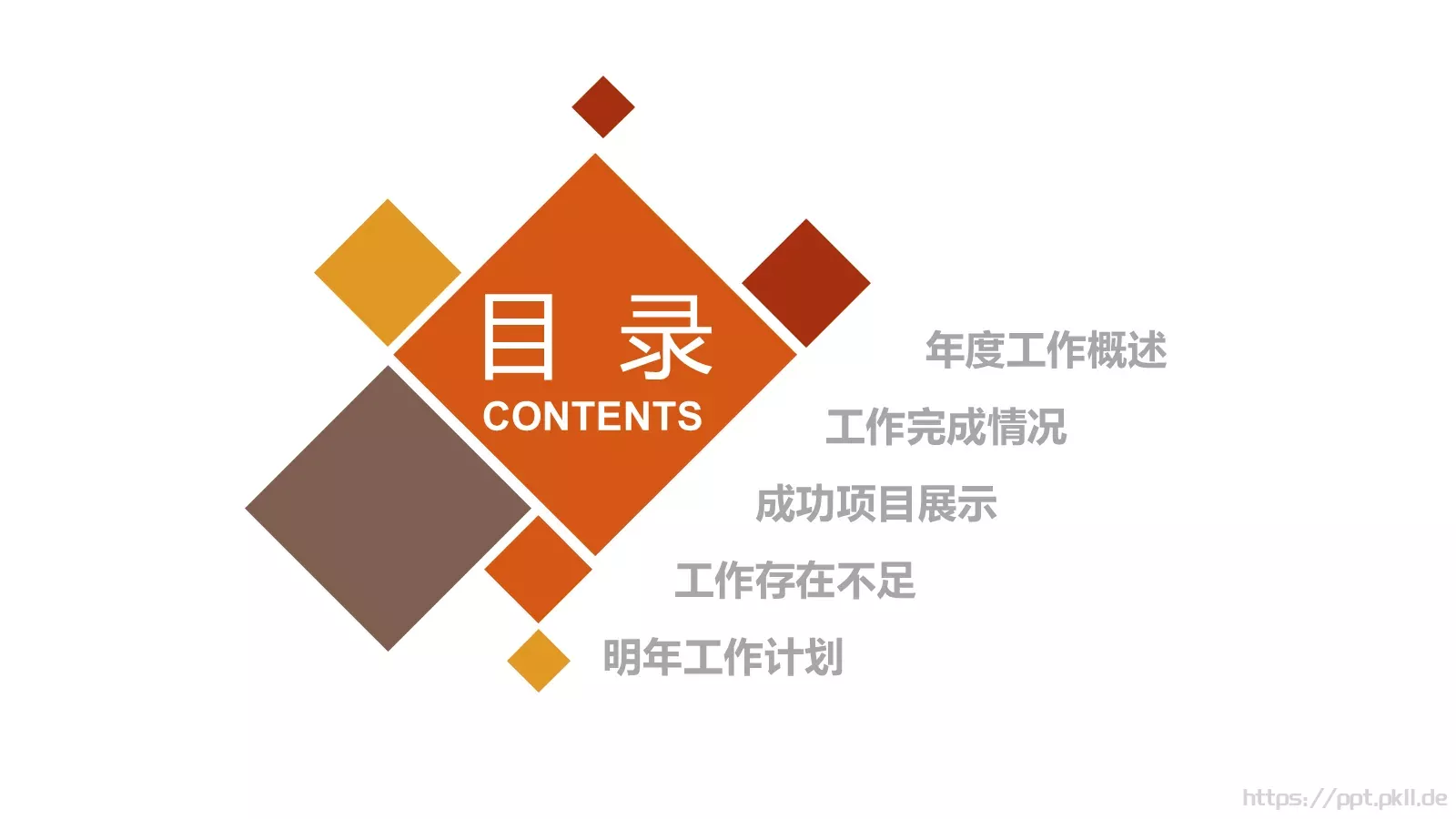 工作计划汇报PPT模板 第 2 页缩略图