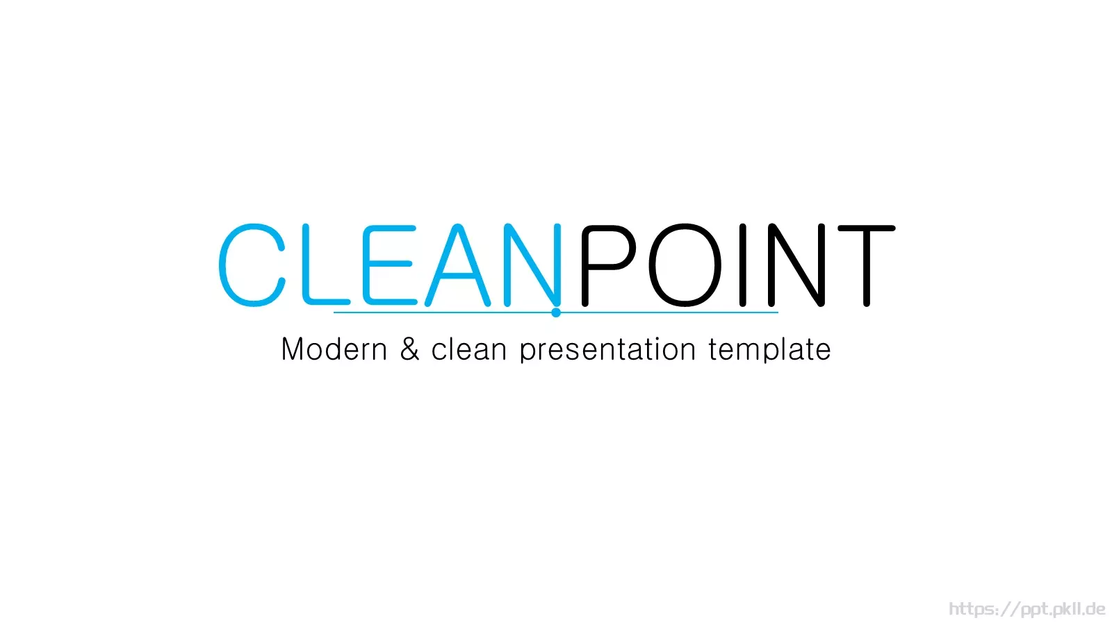 CLEANPOINT动态PPT模板 封面图