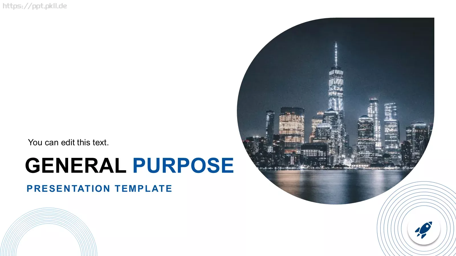 通用简约PPT模板 封面图