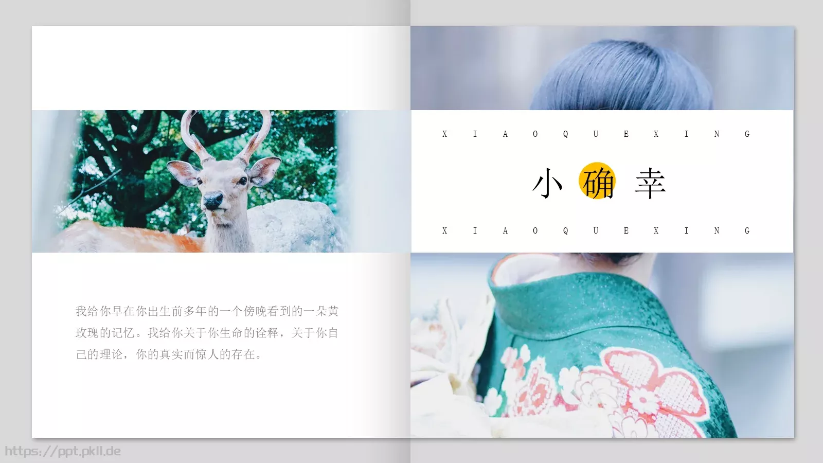 日系小清新画册PPT模板 第 11 页预览图
