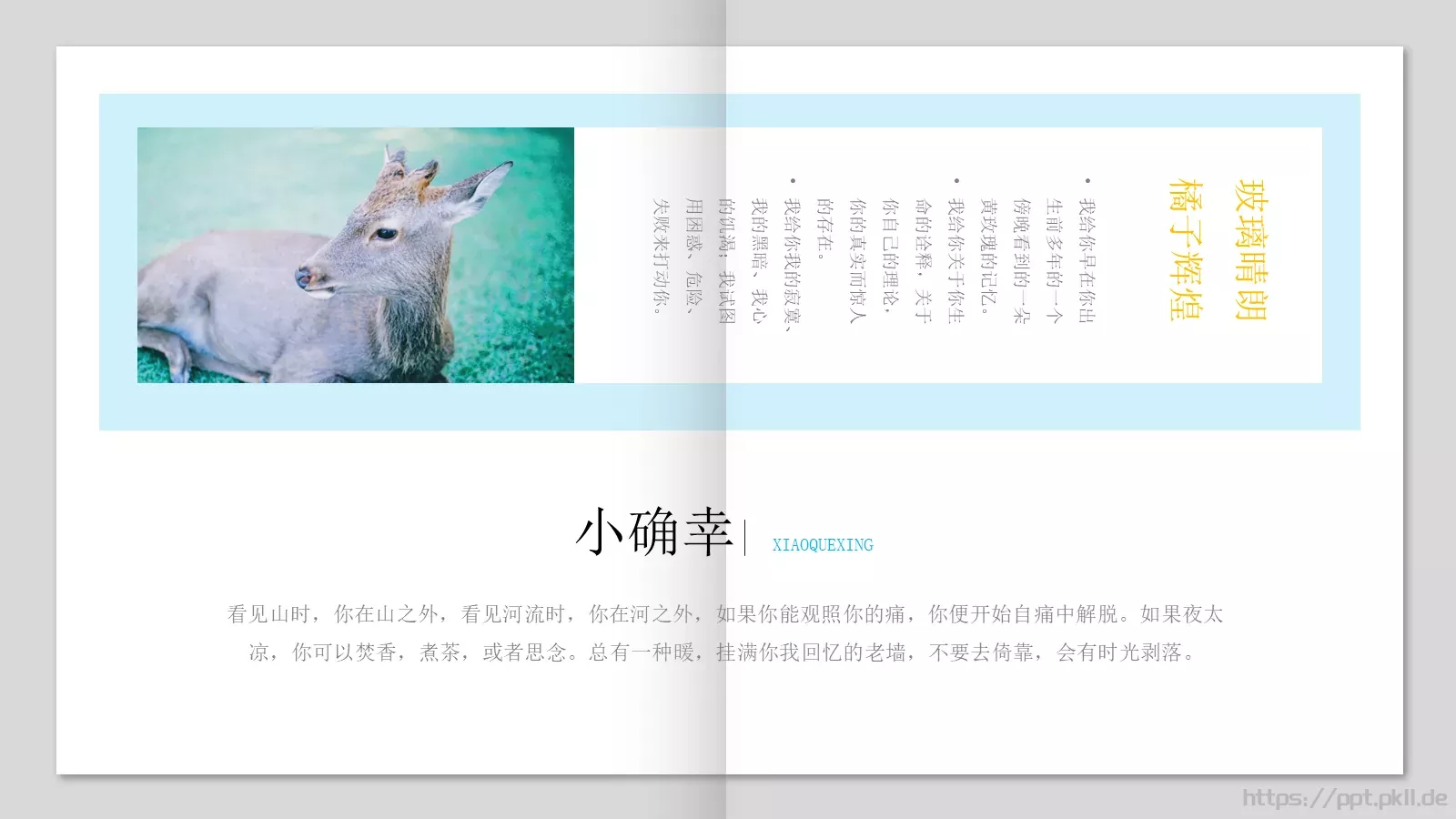 日系小清新画册PPT模板 第 16 页预览图