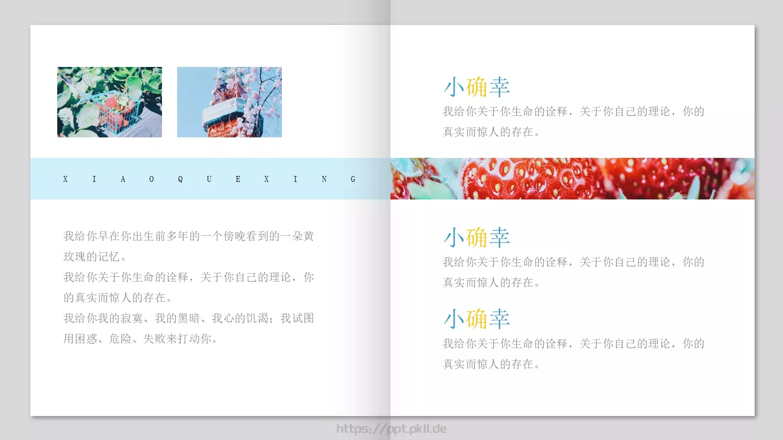 日系小清新画册PPT模板 第 19 页预览图