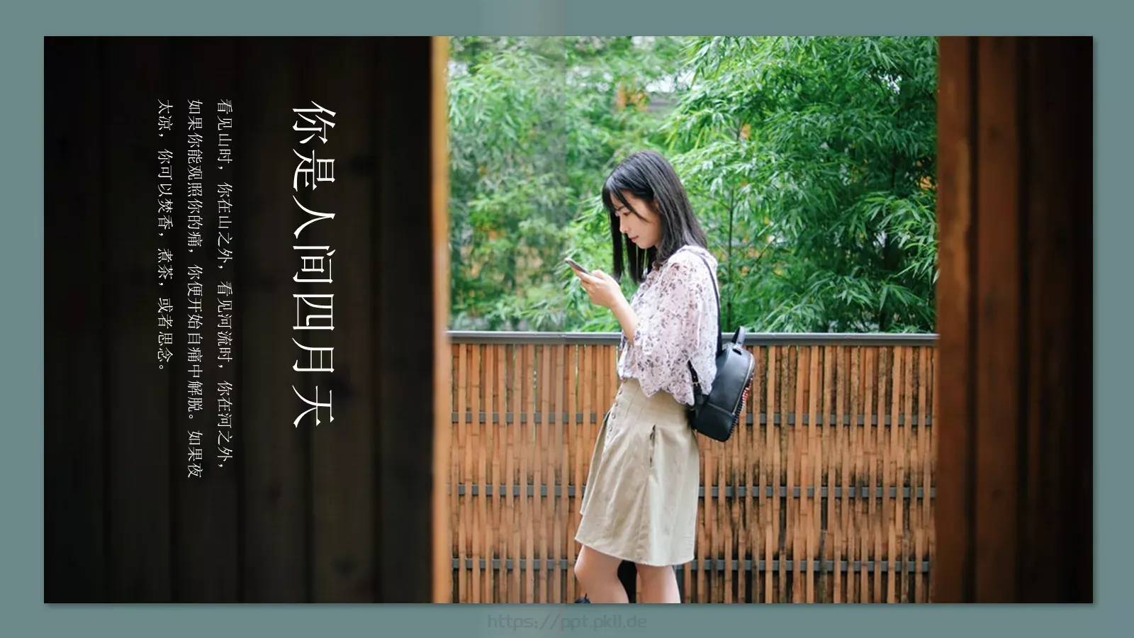 极简森林系画册PPT模板 第 11 页预览图