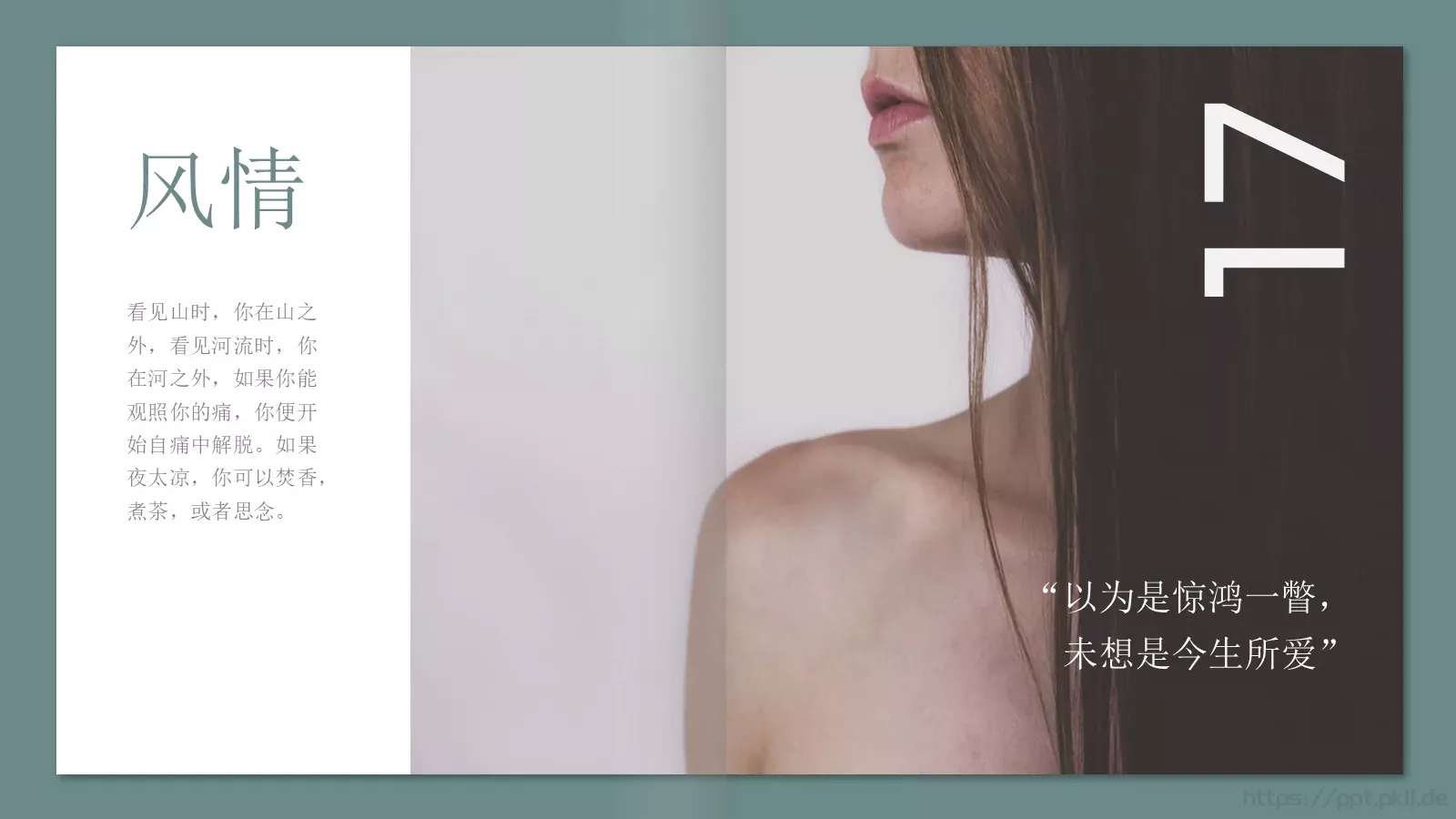 极简森林系画册PPT模板 第 17 页预览图