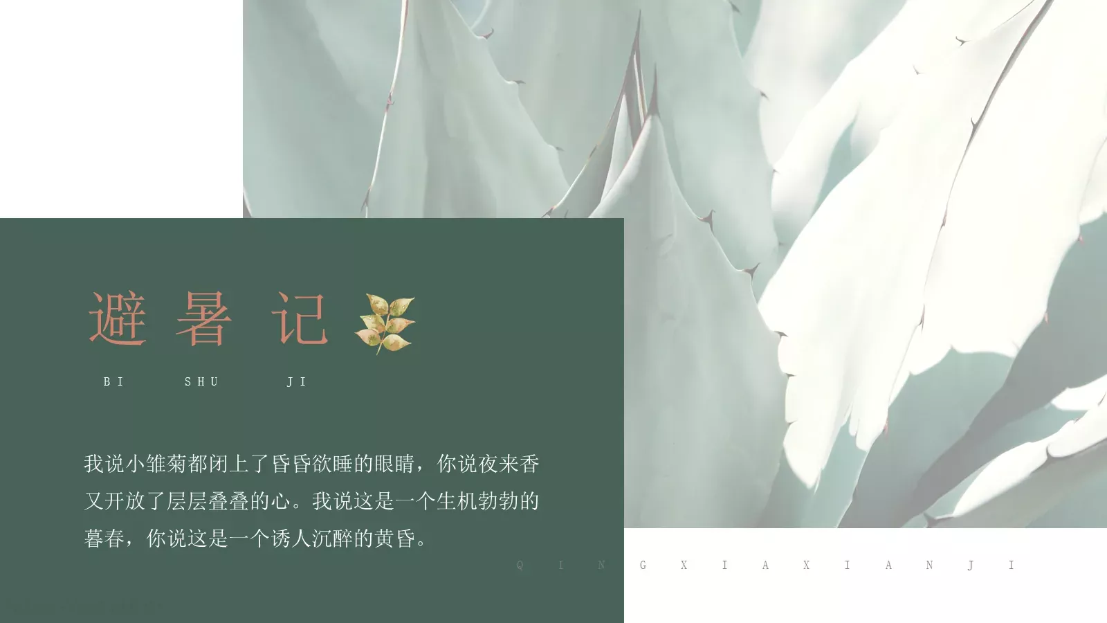 夏日小清新通用PPT模板 第 7 页预览图