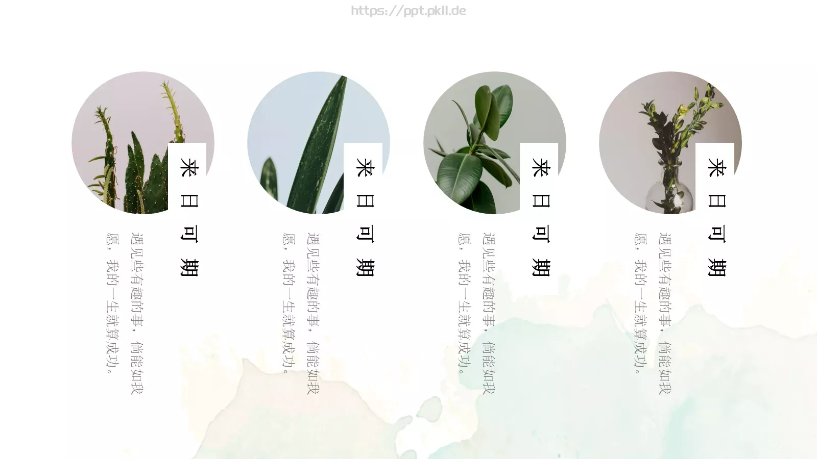 清新淡雅文艺通用PPT模板 第 16 页预览图