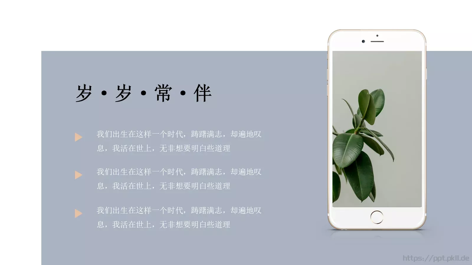 清新淡雅文艺通用PPT模板 第 23 页预览图