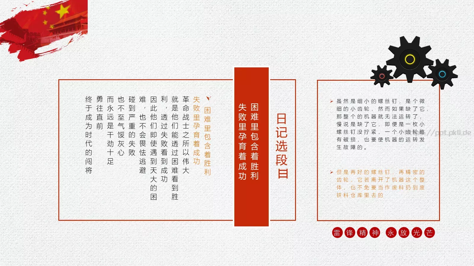 党政党建雷锋精神PPT模板 第 15 页预览图