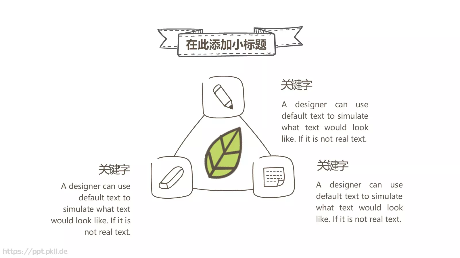 绿色地球创意手绘通用PPT模板 第 6 页预览图