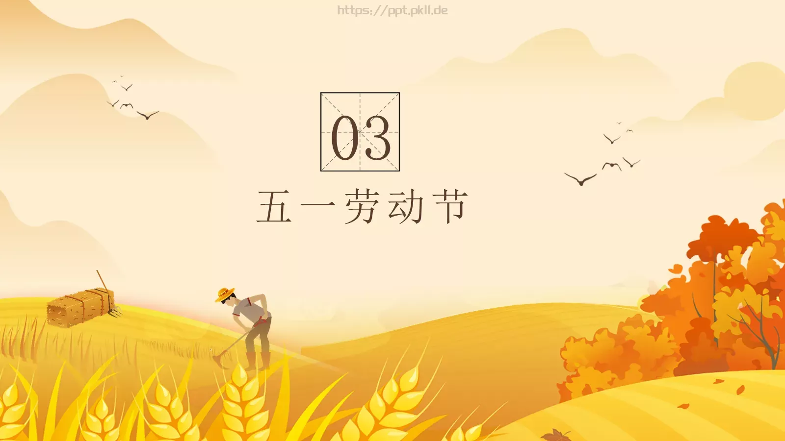 劳动节劳动最光荣PPT模板 第 15 页预览图