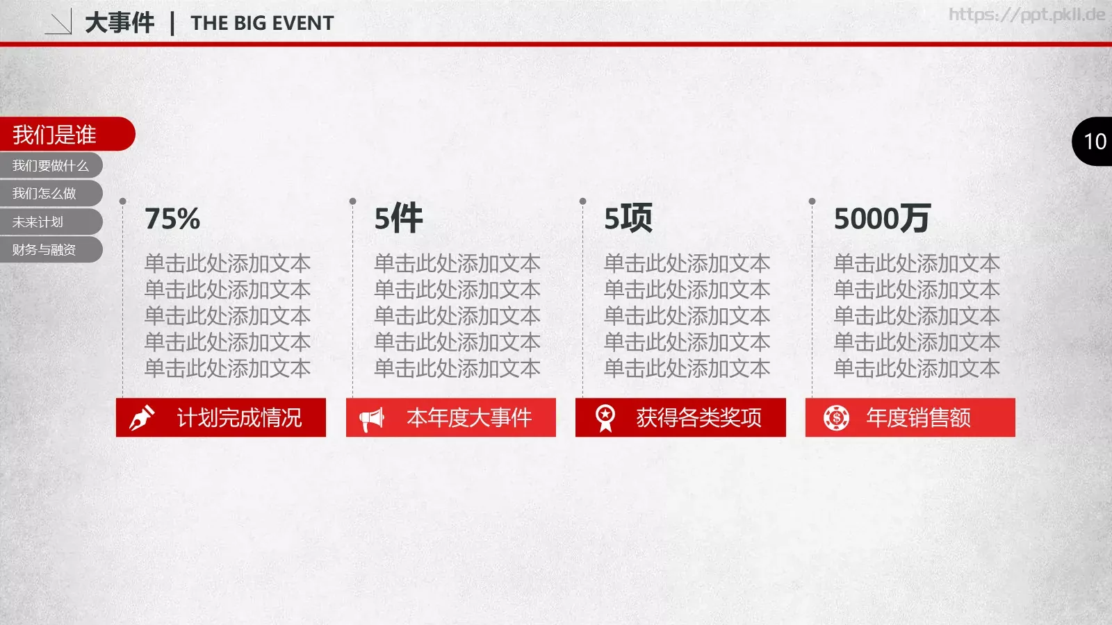 商业计划书融资汇报PPT模板 第 10 页预览图