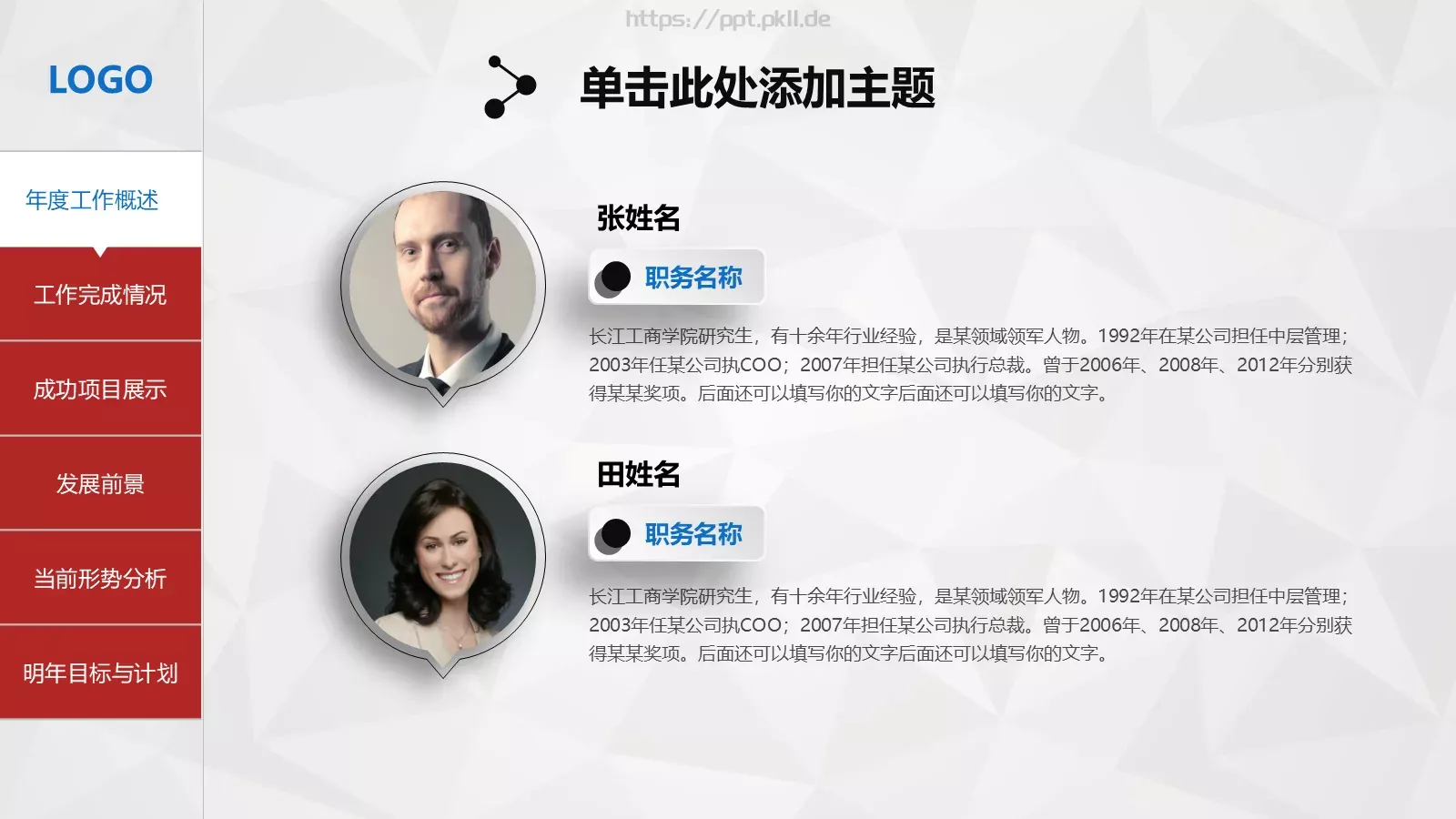 公司简介框架完整PPT模板 第 6 页预览图