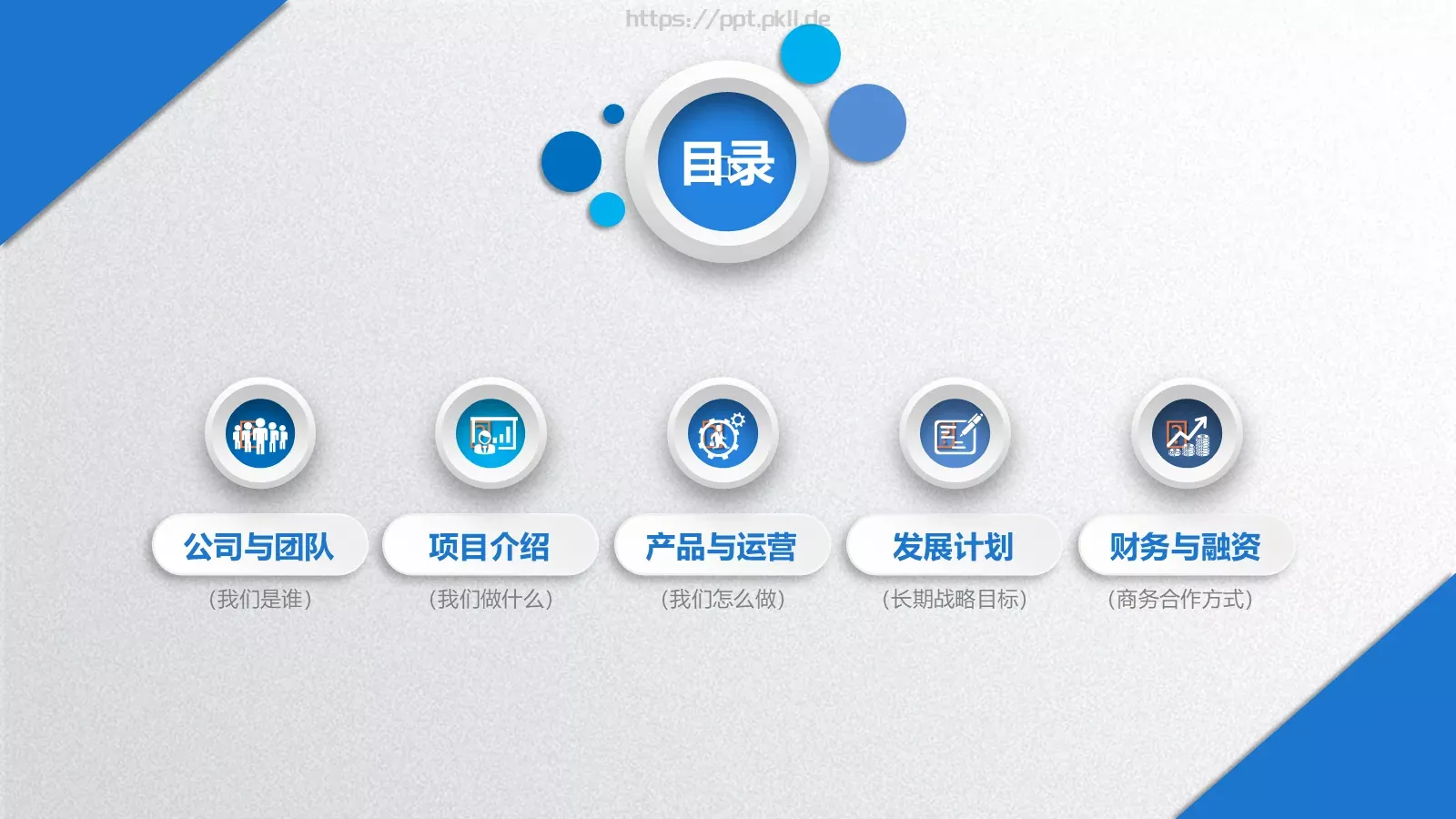 简洁实用商务汇报PPT模板 第 3 页缩略图