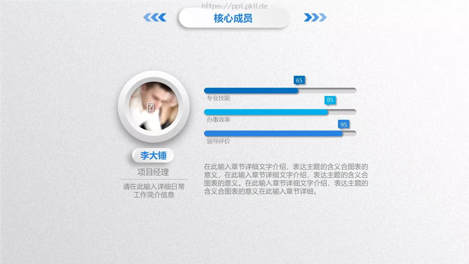 简洁实用商务汇报PPT模板 第 8 页预览图