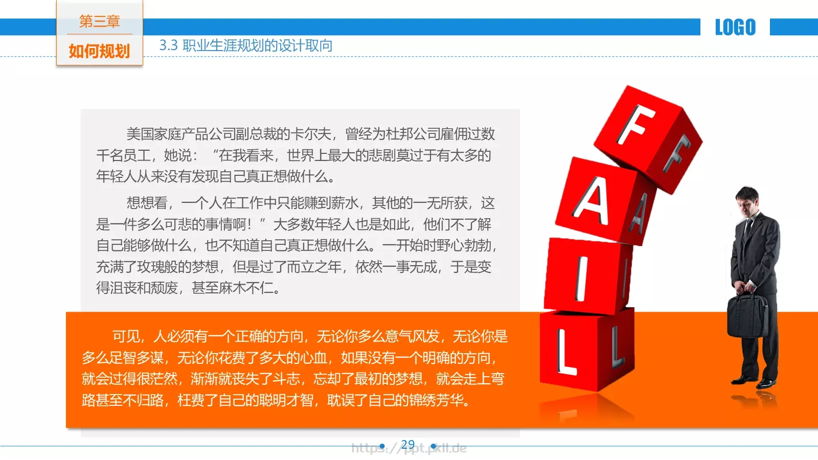 职业生涯规划PPT模板 第 29 页预览图