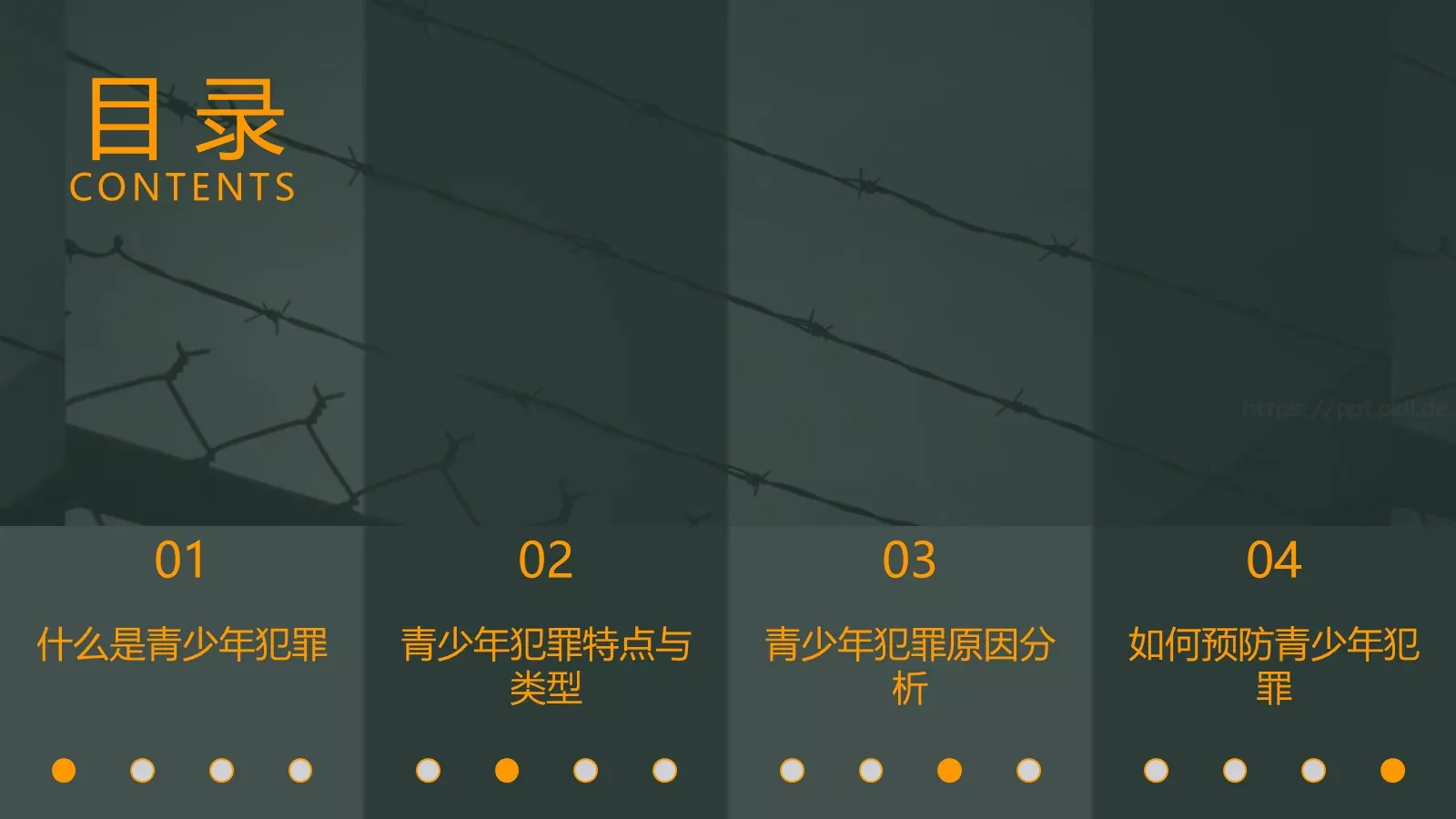 认识与预防青少年犯罪PPT模板 第 3 页缩略图