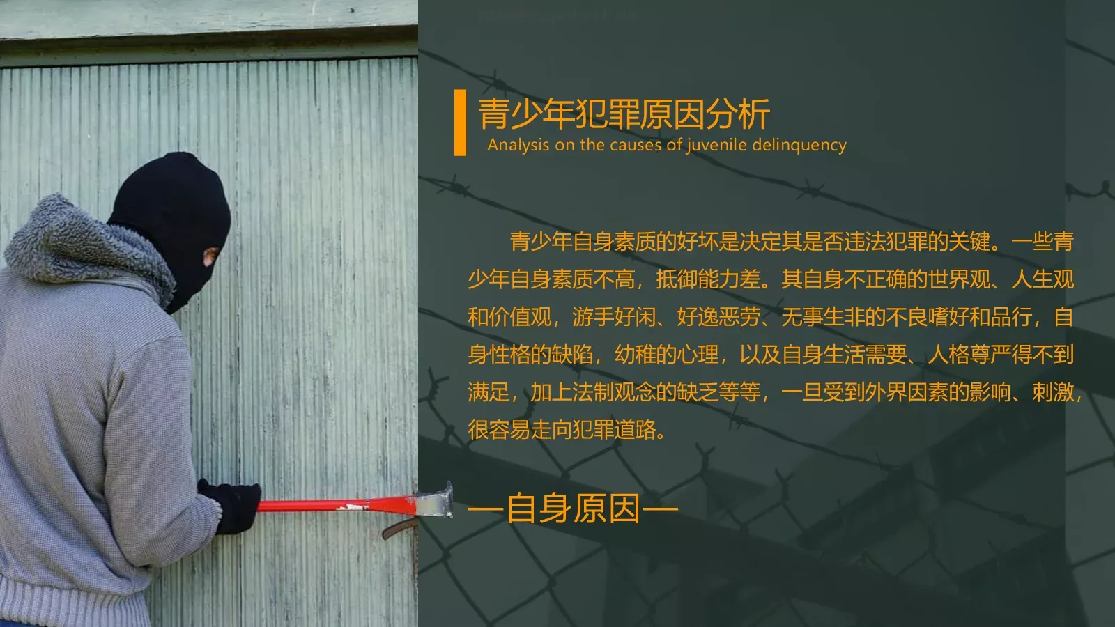 认识与预防青少年犯罪PPT模板 第 13 页预览图