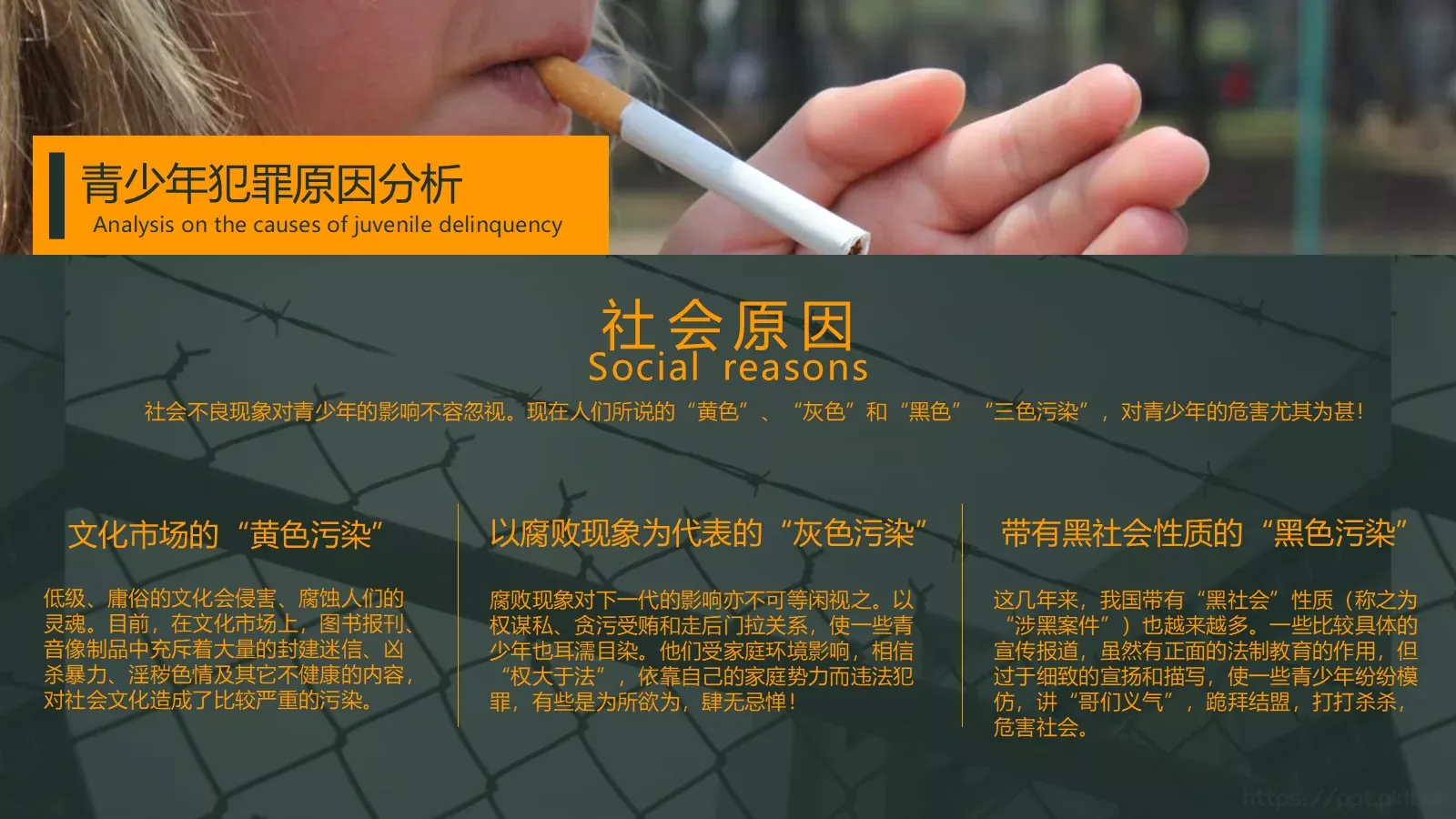 认识与预防青少年犯罪PPT模板 第 16 页预览图