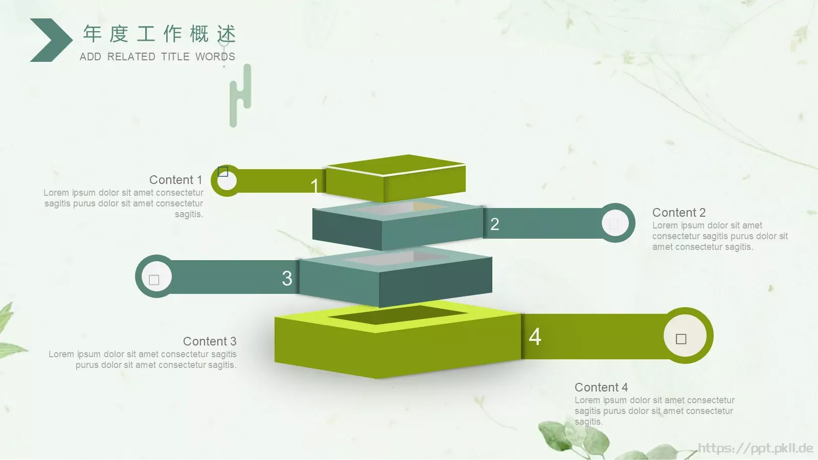 工作计划工作总结计划PPT模板 第 5 页预览图