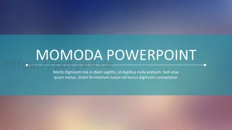 唯美清新通用PPT模板 缩略图