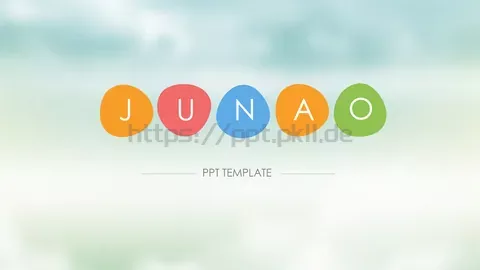 清新唯美通用PPT模板 缩略图