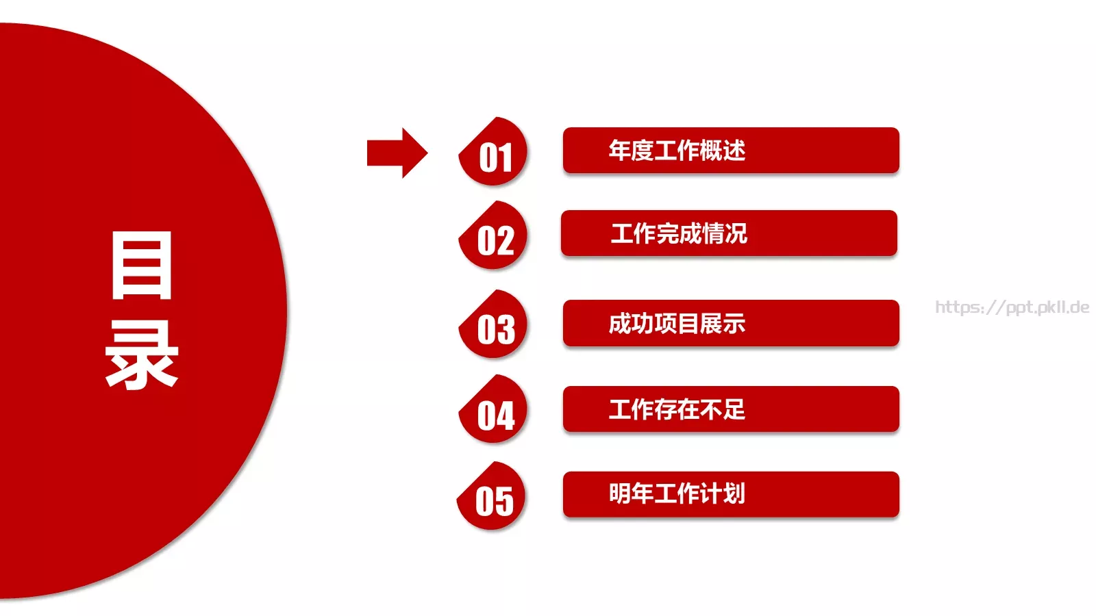 工作计划通用总结报告PPT模板 第 3 页缩略图