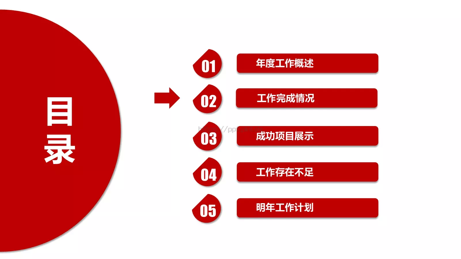 工作计划通用总结报告PPT模板 第 9 页预览图
