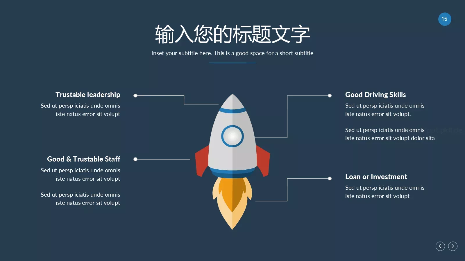 树灵视觉扁平化通用PPT模板 第 15 页预览图