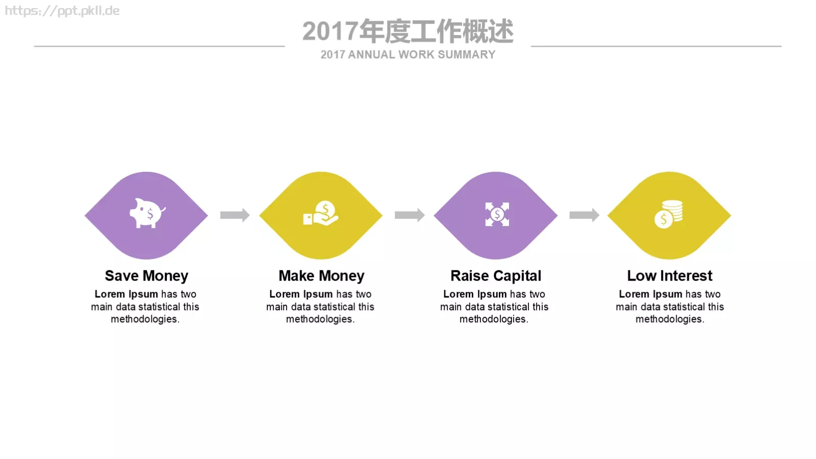 清新淡雅花工作计划PPT模板 第 5 页预览图