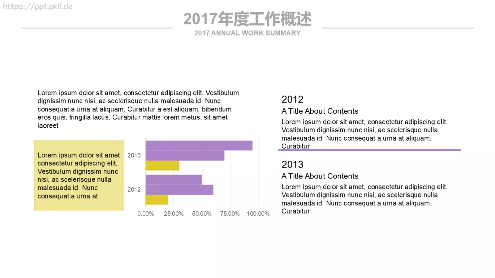 清新淡雅花工作计划PPT模板 第 8 页预览图
