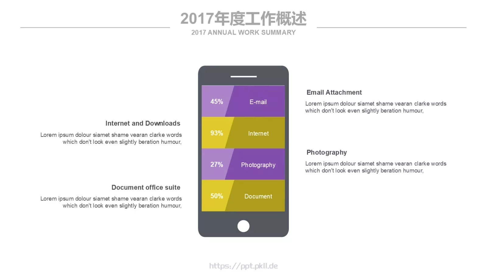清新淡雅花工作计划PPT模板 第 23 页预览图