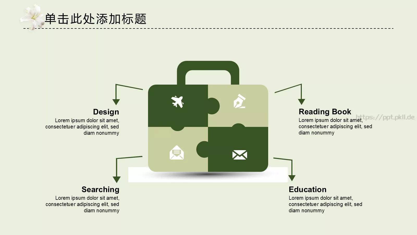 淡雅唯美工作汇报总结PPT模板 第 5 页预览图