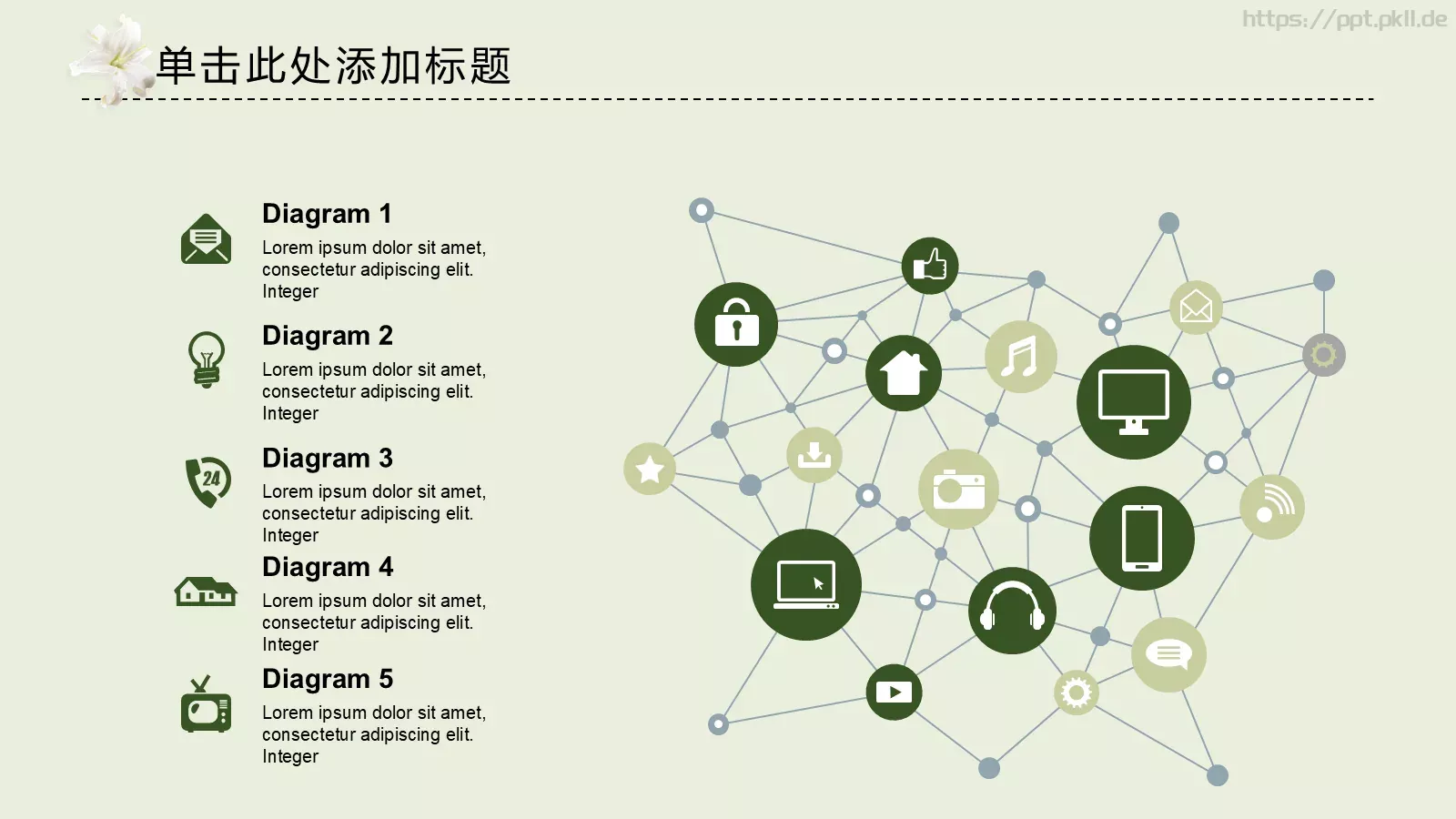 淡雅唯美工作汇报总结PPT模板 第 11 页预览图