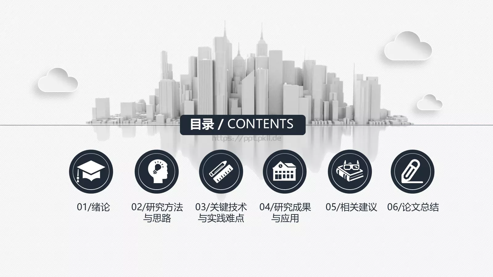 毕业论文答辩PPT模板 第 2 页缩略图