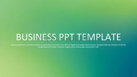 文艺高逼格通用PPT模板 缩略图