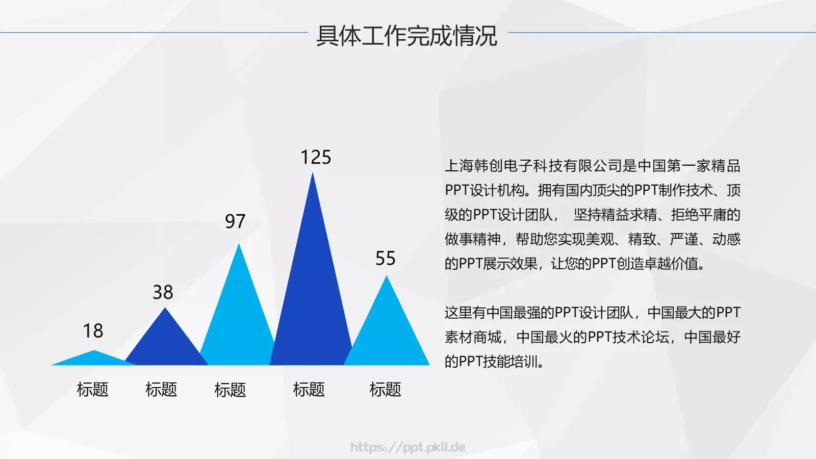 蓝色商务工作总结与商务报告PPT模板 第 12 页预览图