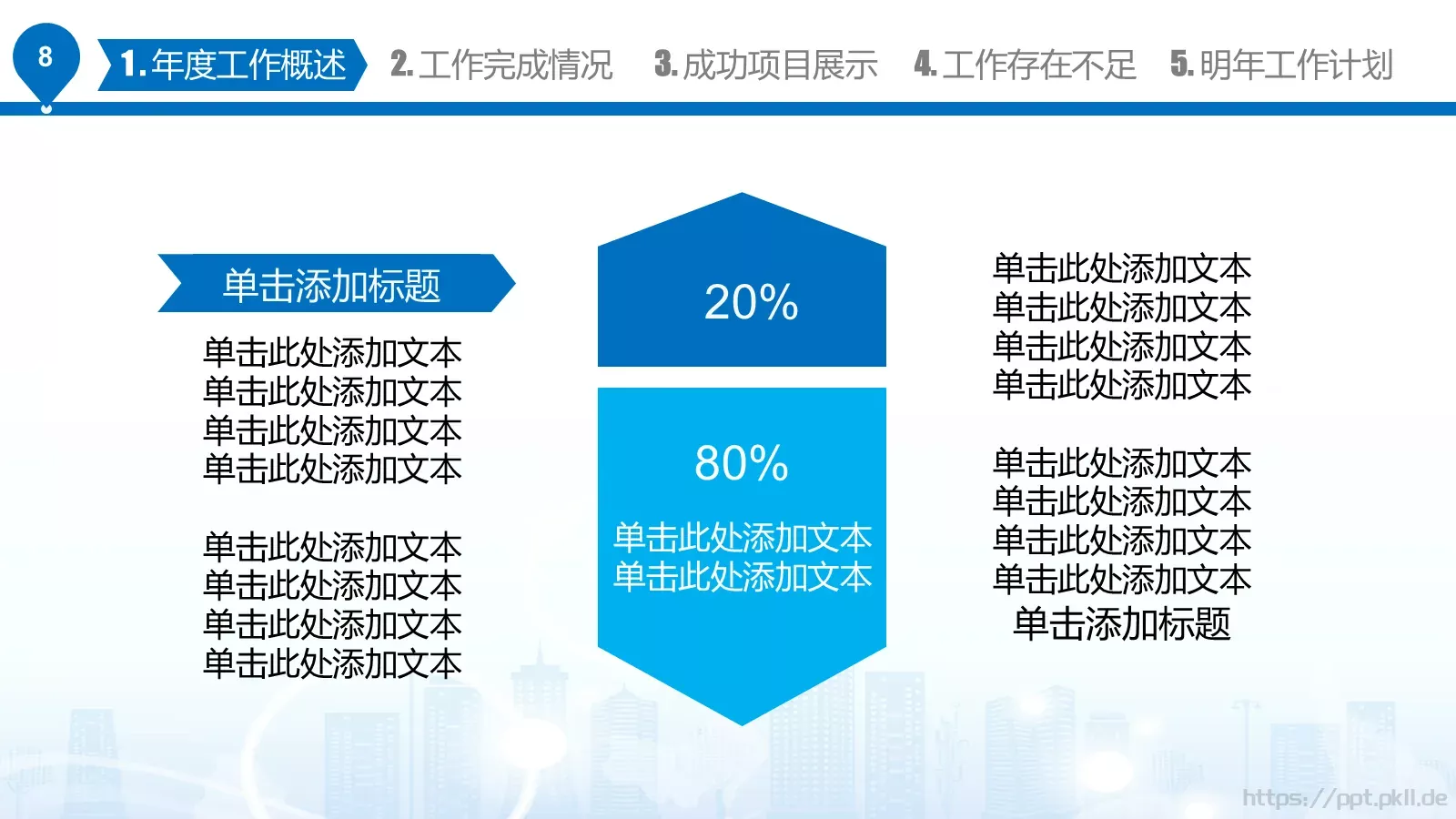 工作汇报PPT模板 第 8 页预览图