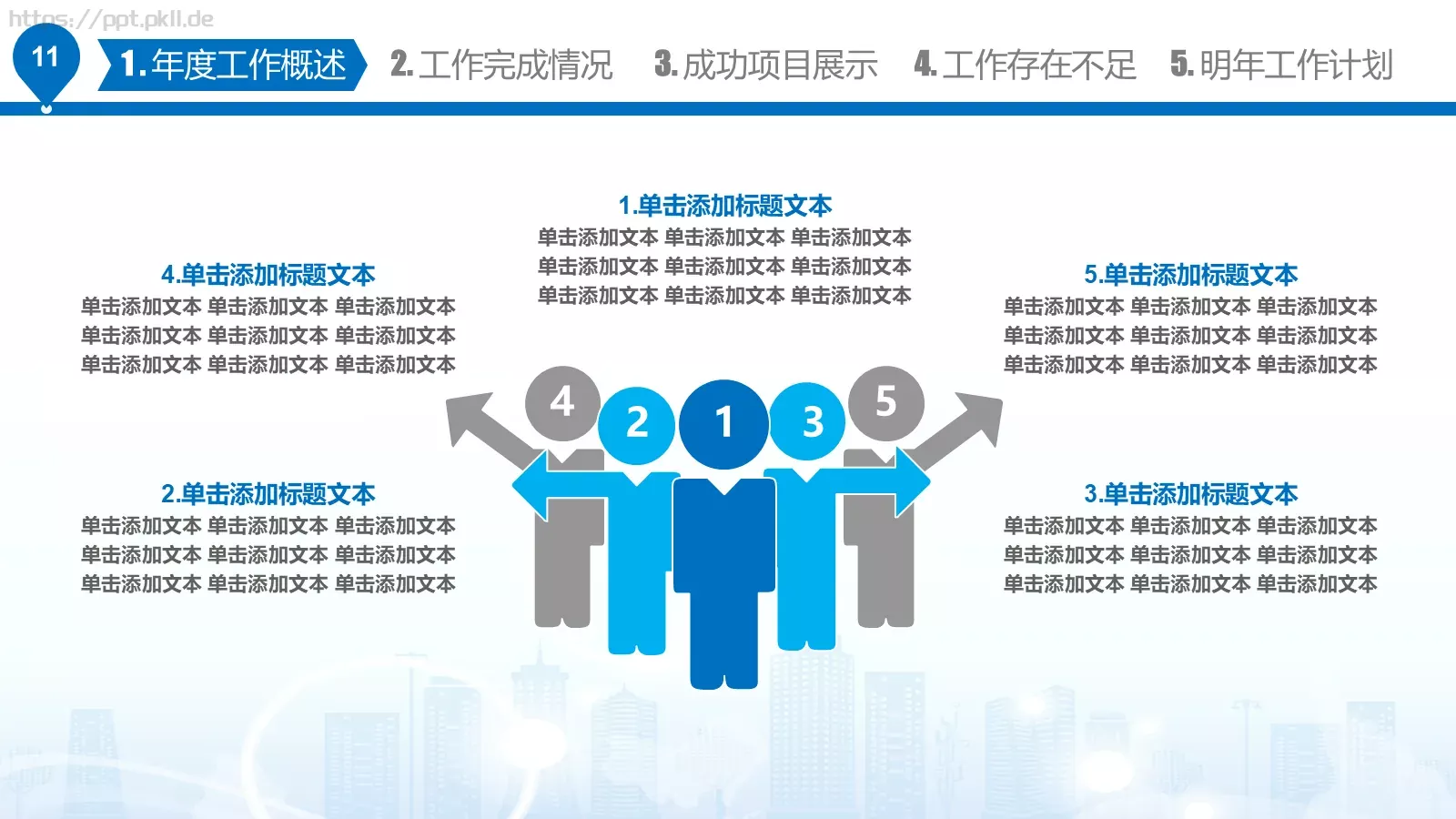 工作汇报PPT模板 第 11 页预览图