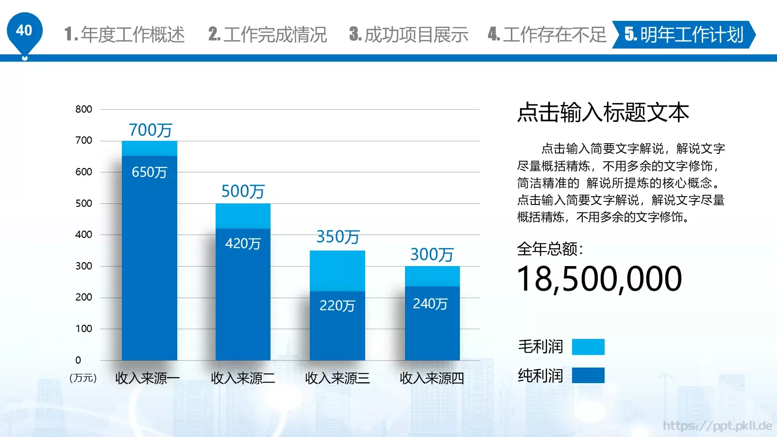 工作汇报PPT模板 第 40 页预览图