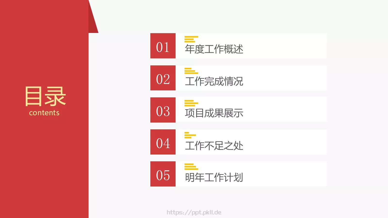 年度工作总结汇报PPT模板 第 3 页缩略图