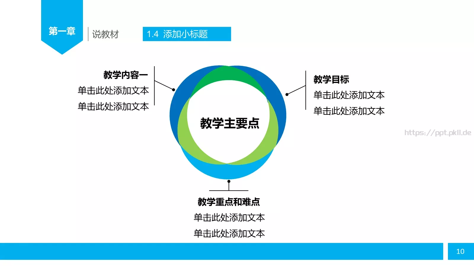 教师说课PPT模板 第 10 页预览图